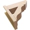 Ekena Millwork 8-in W x 22-in D x 22-in H Funston Slat Rough Cedar Woodgrain TimberThane Outlooker, Primed Tan OUTUR080X22X22FST24RCPR - alternate 6